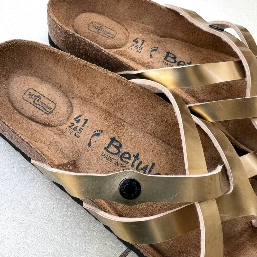 Betula by Birkenstock sandals with a gold-colored strap Women Size 41